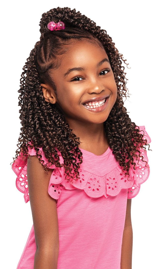 Our Blessed Life With Curls: Little Girl's Curled Box Braids